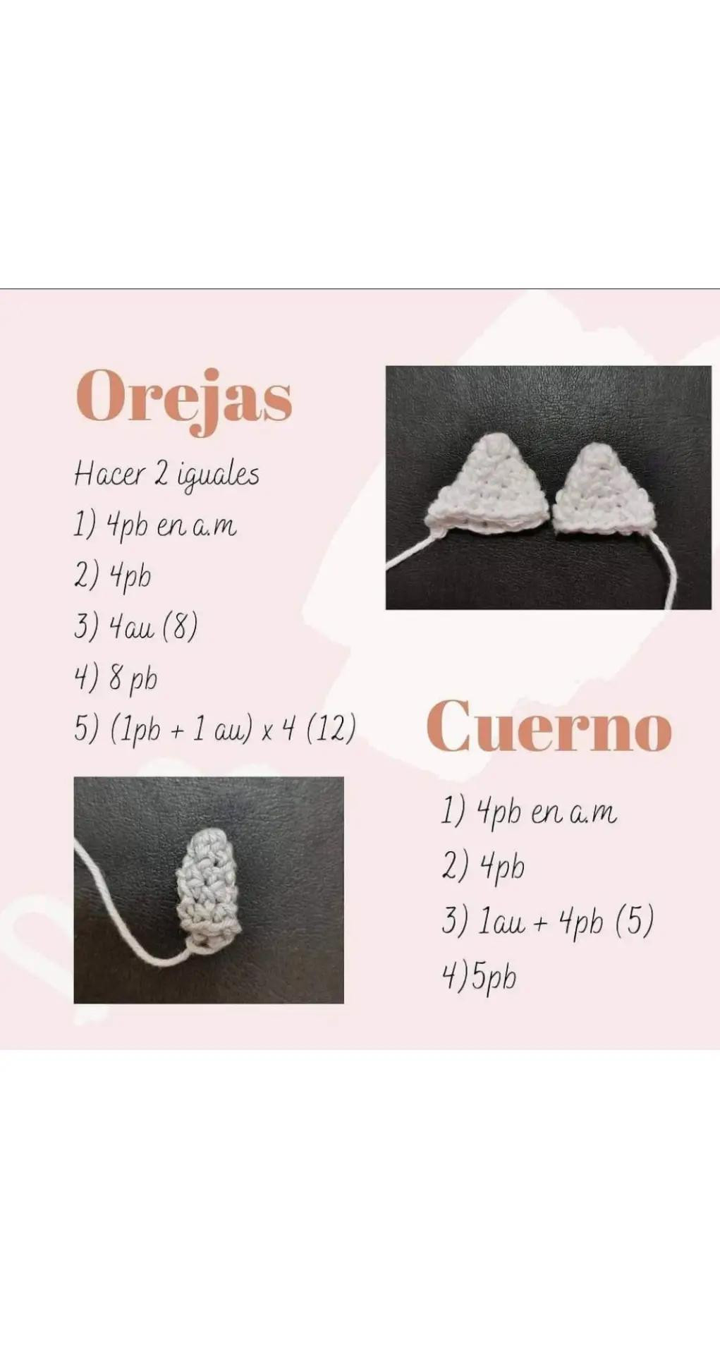 Patrón Gratis Mini Unicornio Pastel Amigurumi