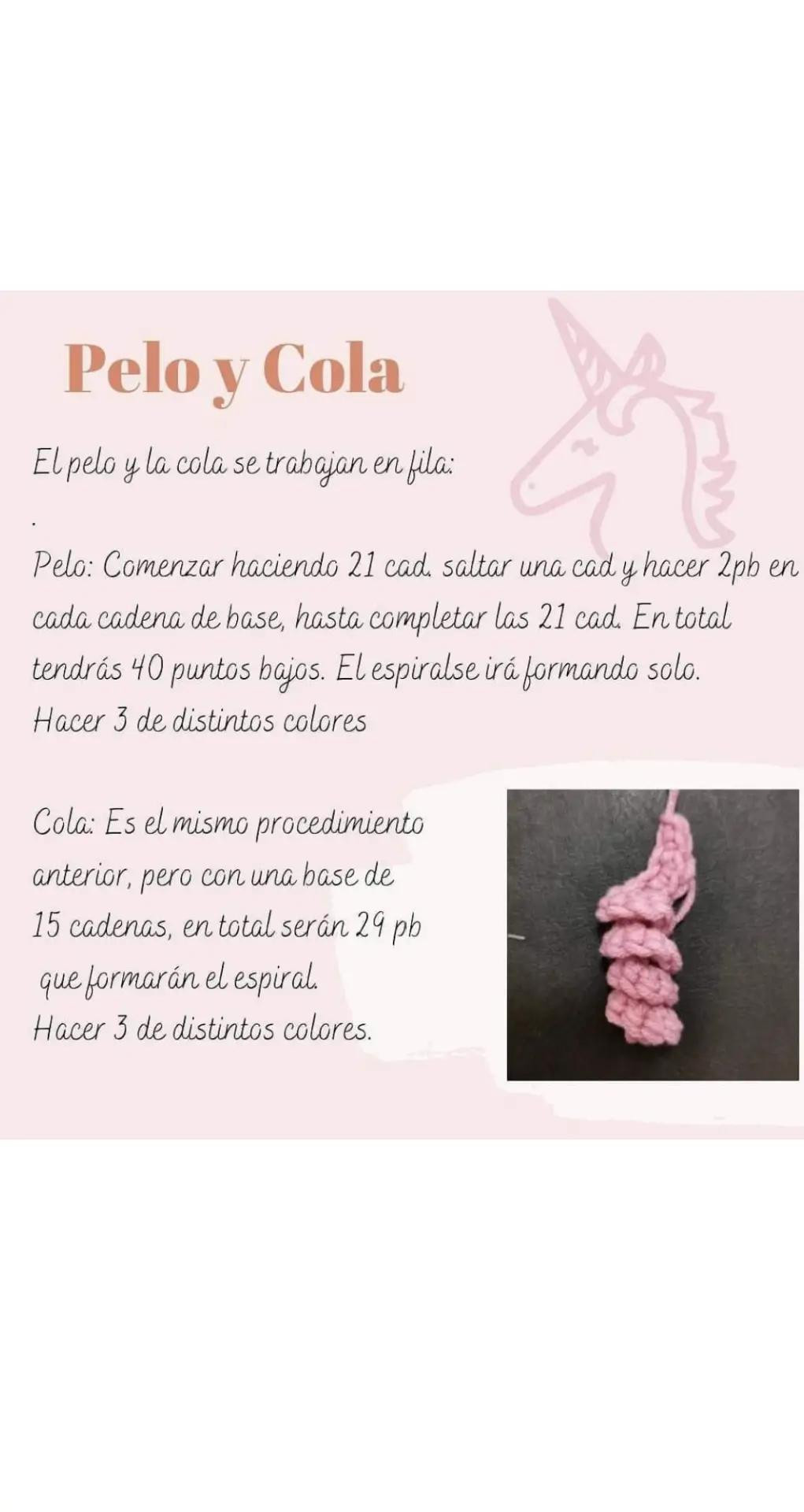 Patrón Gratis Mini Unicornio Pastel Amigurumi