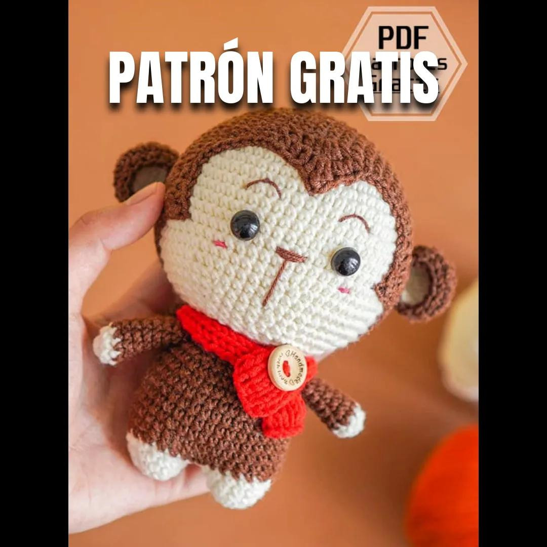 Patrón Gratis Mono Amigurumi: Guía Paso a Paso con Materiales y Abreviaturas