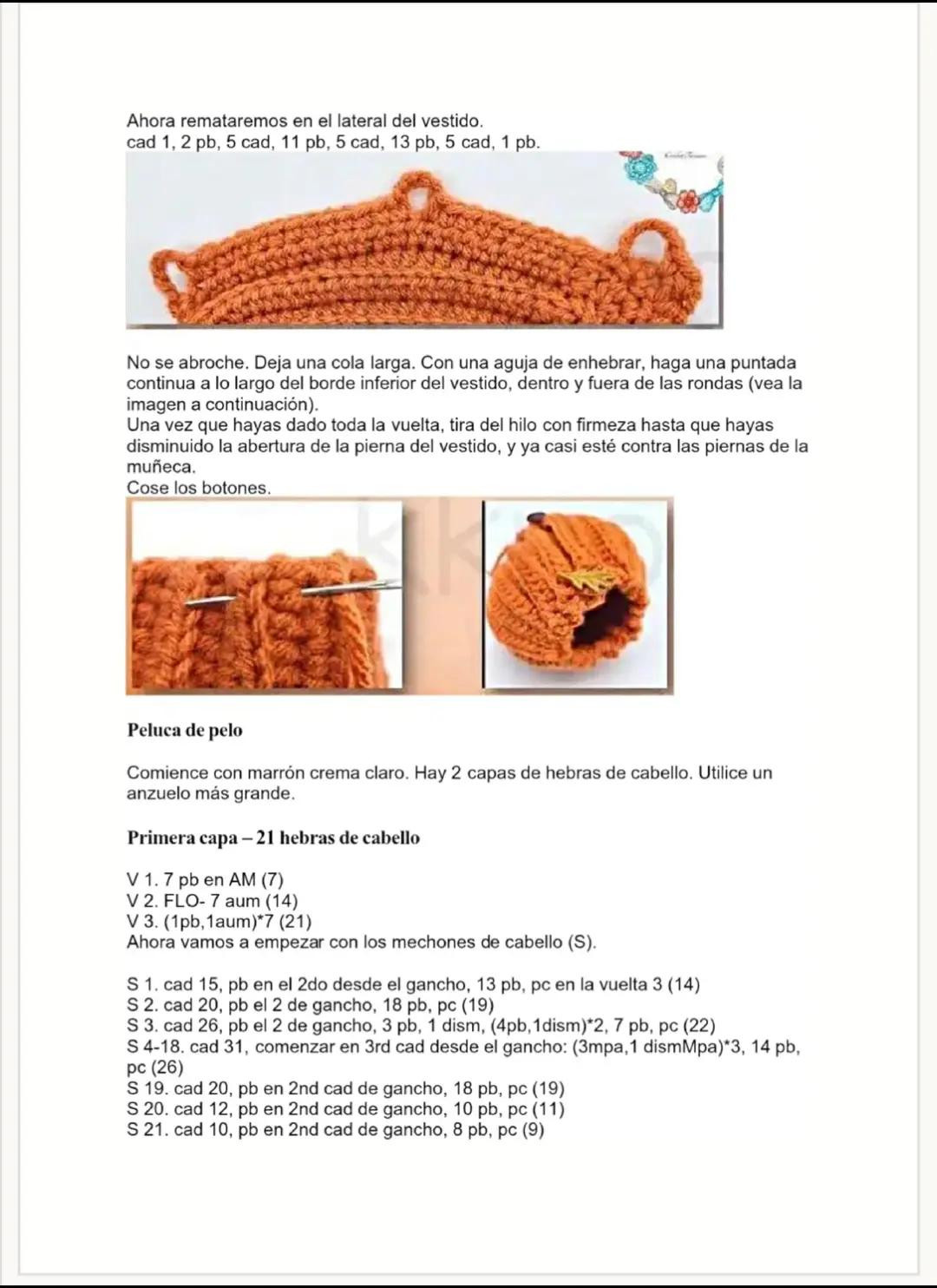 Patrón Gratis Muñeca Amigurumi Calabaza Halloween PDF