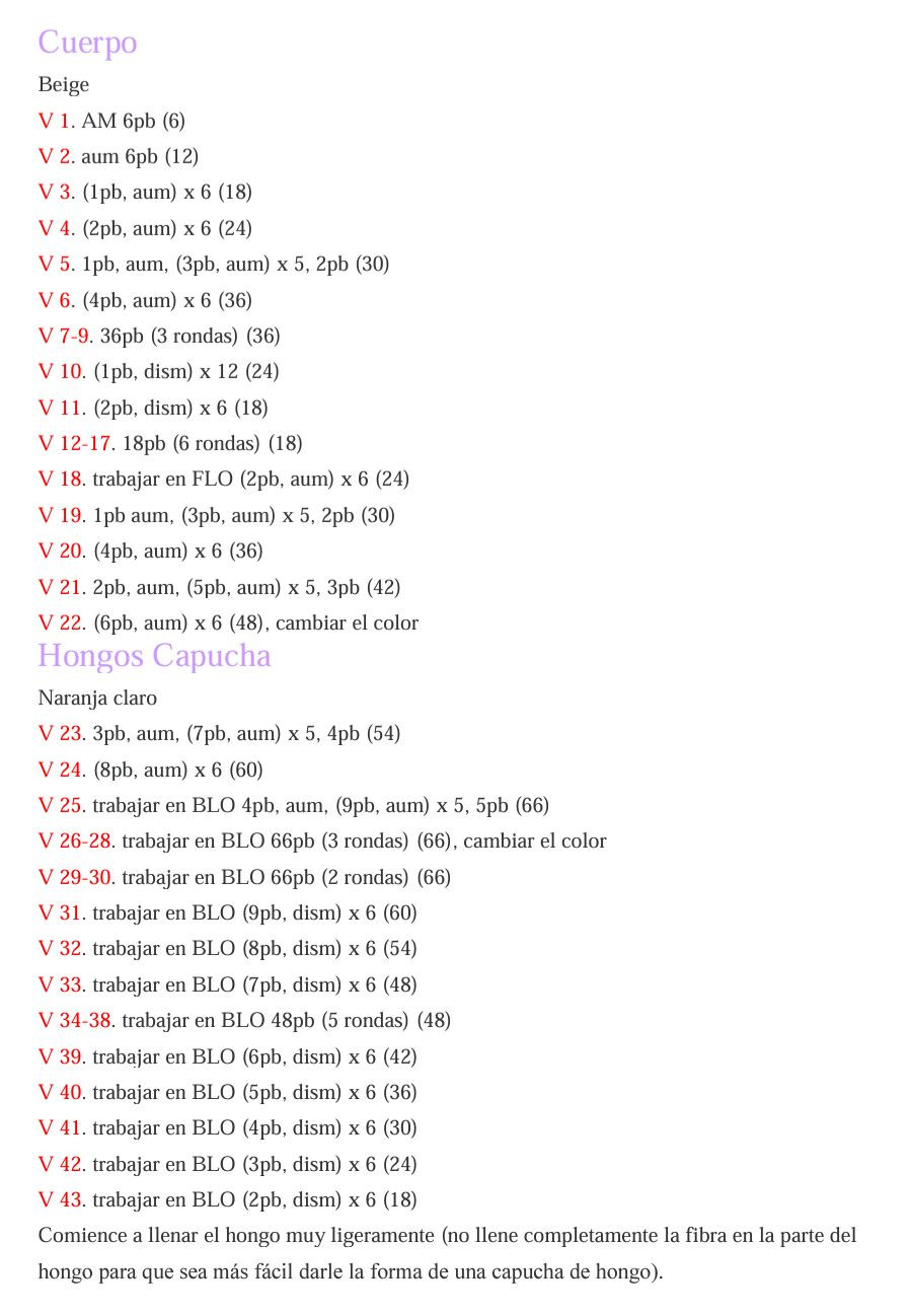 Patrón Gratis Muñeca Hongo Mushkin Amigurumi PDF