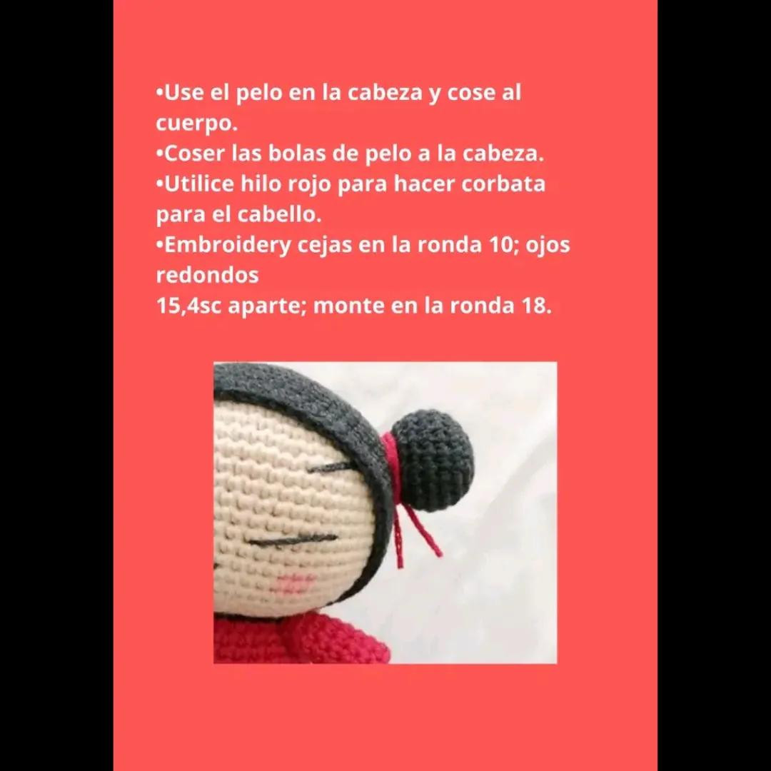 Patrón Gratis Muñeca Pucca Amigurumi Crochet