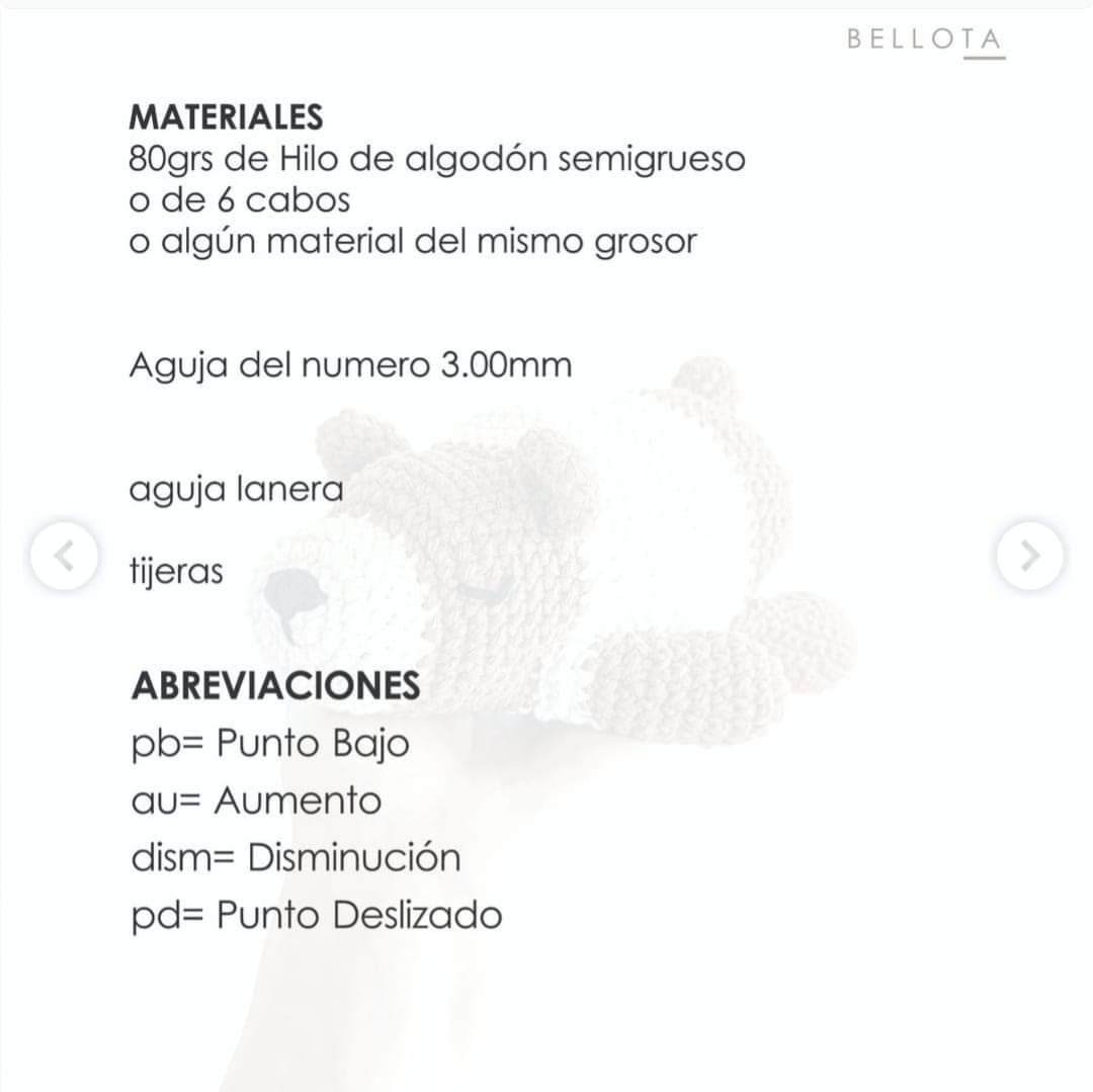 Patrón Gratis Oso Acostado Crochet Amigurumi