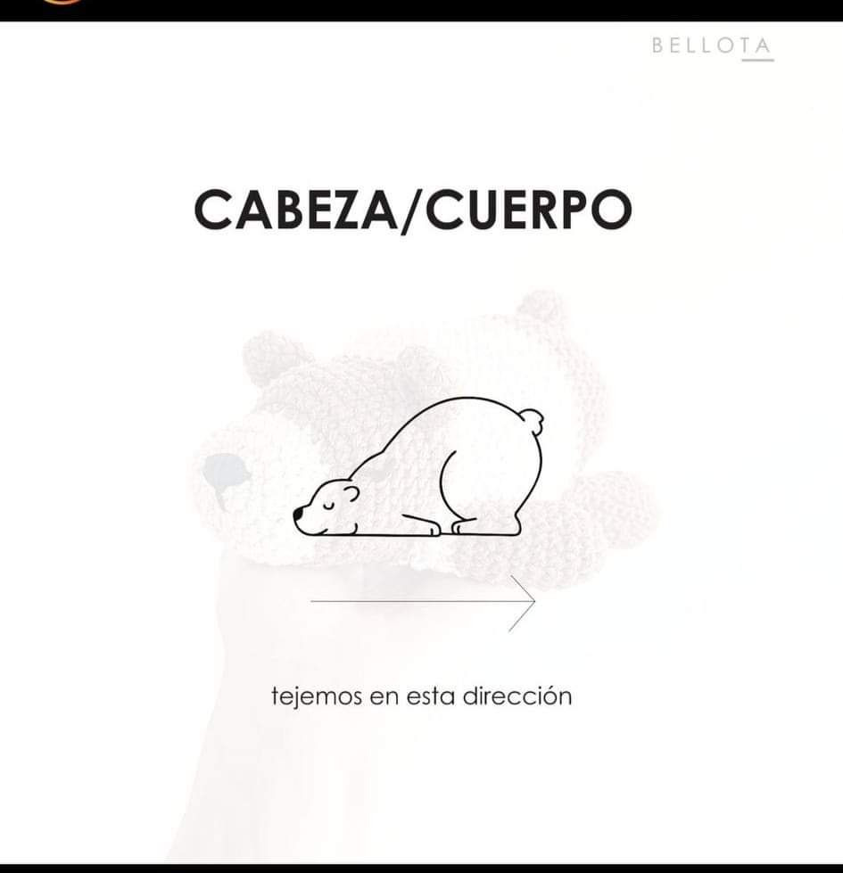 Patrón Gratis Oso Acostado Crochet Amigurumi