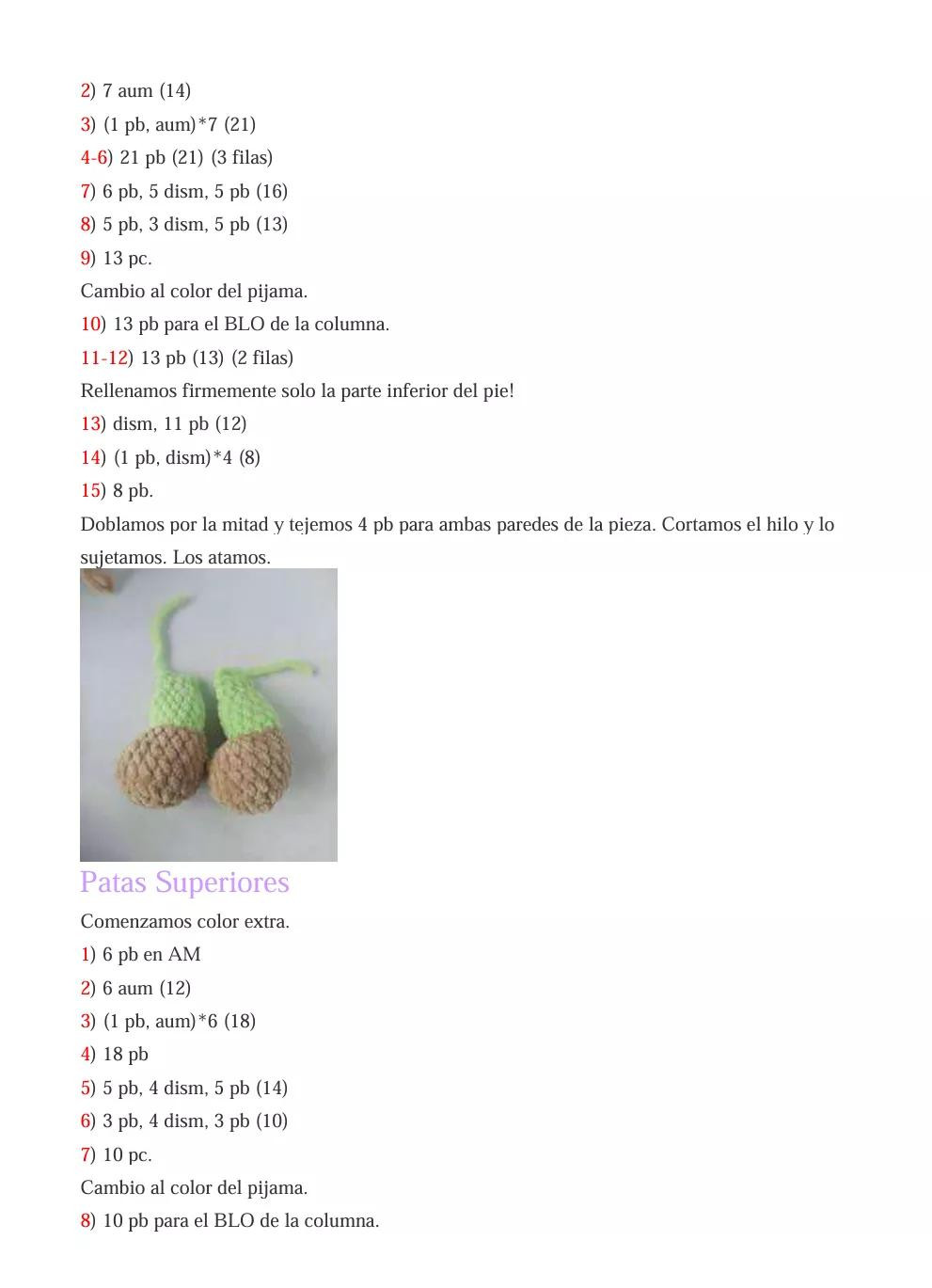 Patrón Gratis Oso Amigurumi con Pijama y Gorro