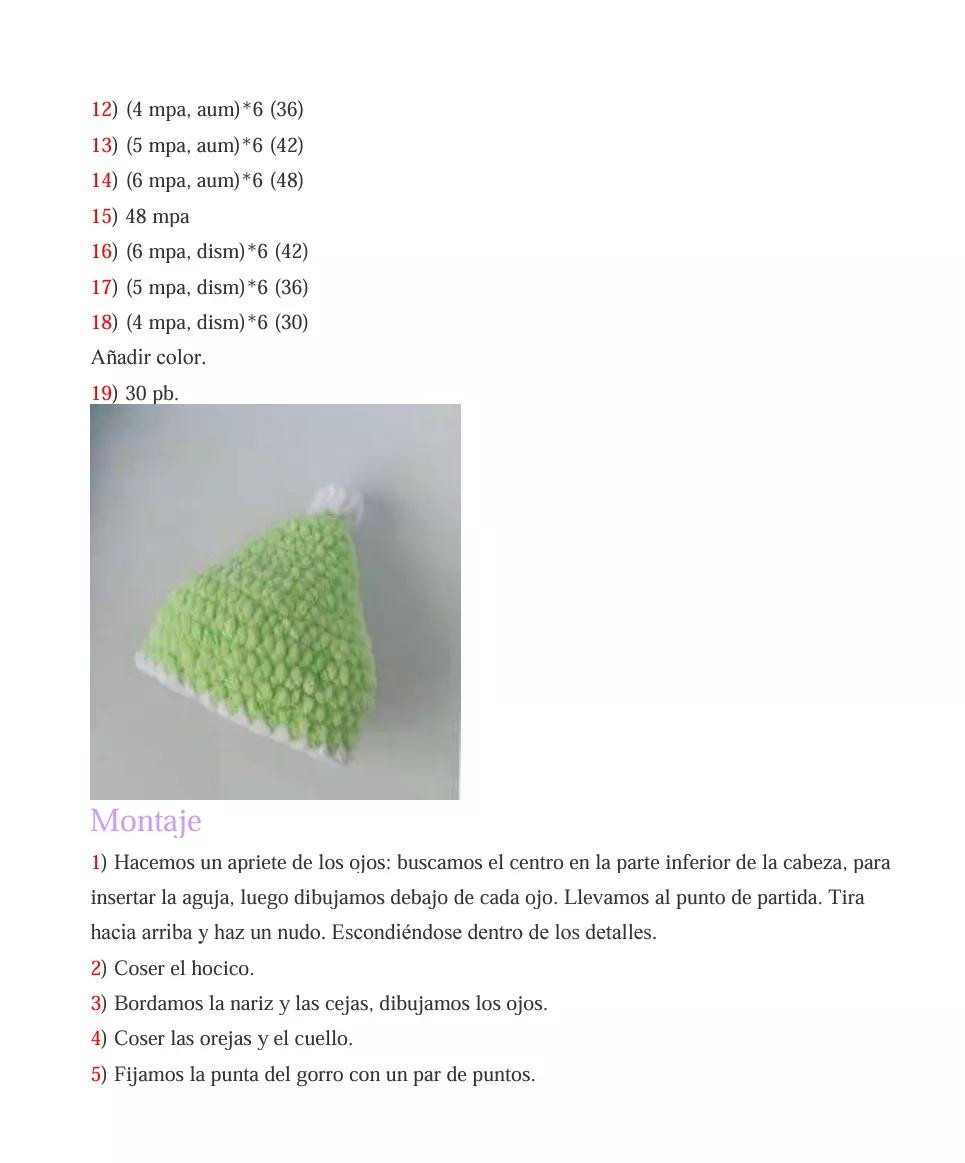 Patrón Gratis Oso Amigurumi con Pijama y Gorro