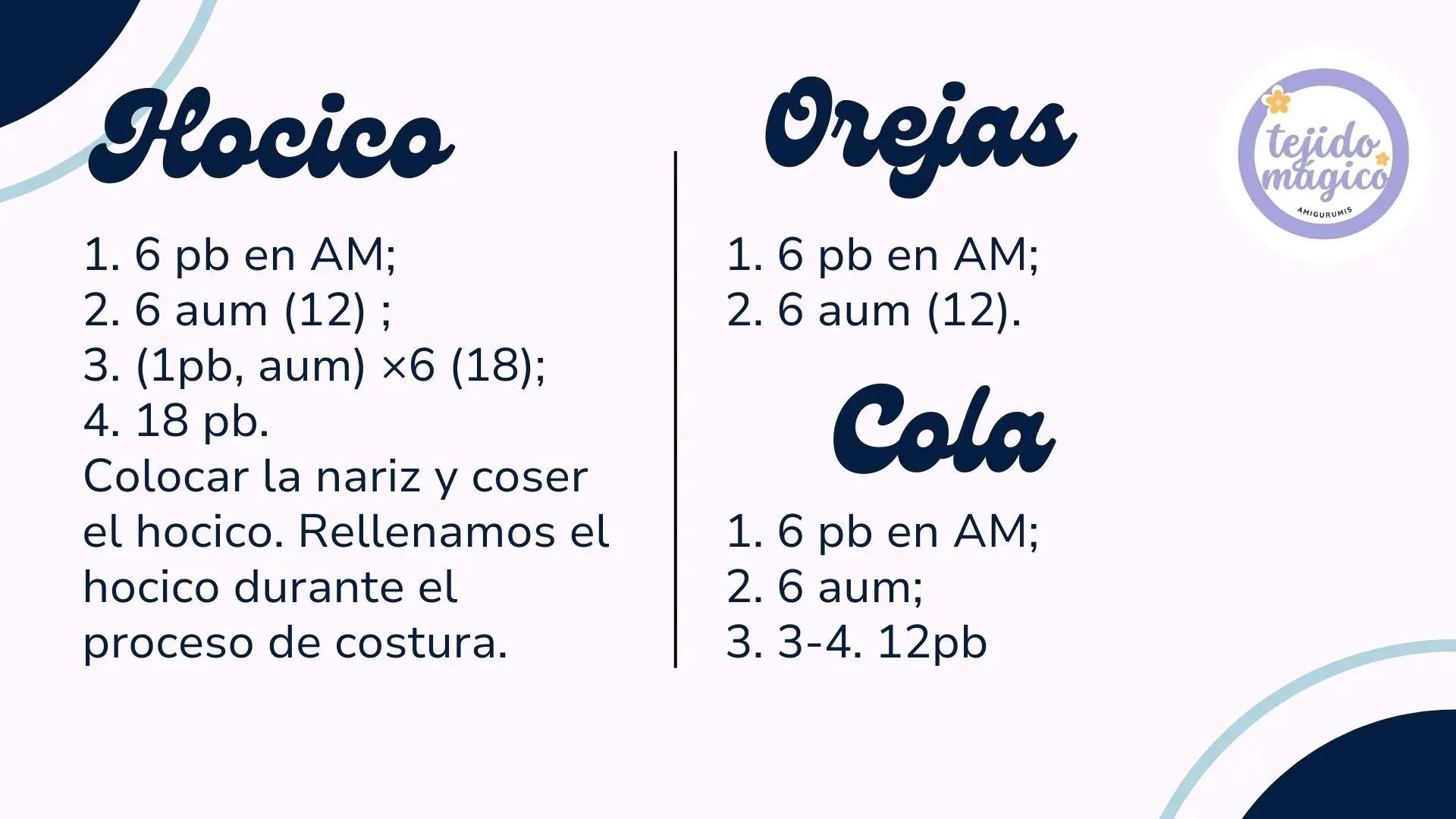 Patrón gratis Oso amigurumi de Tejido Mágico