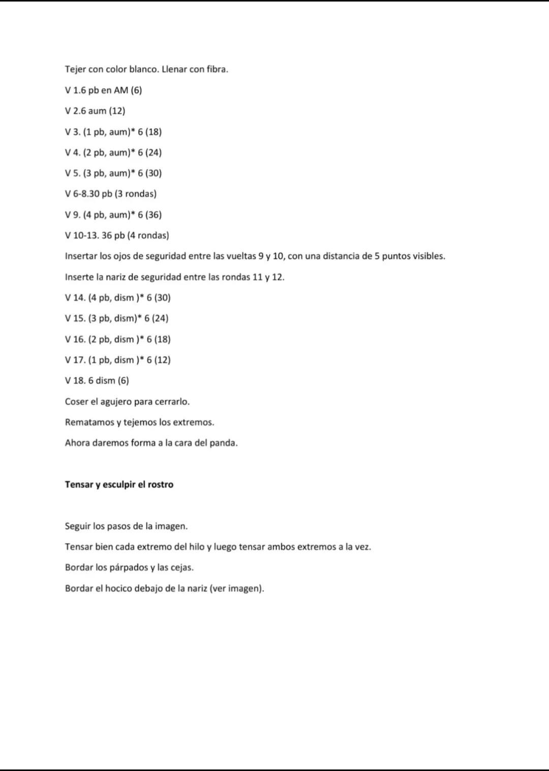 Patrón Gratis Oso Panda Amigurumi con Sombrero de Navidad