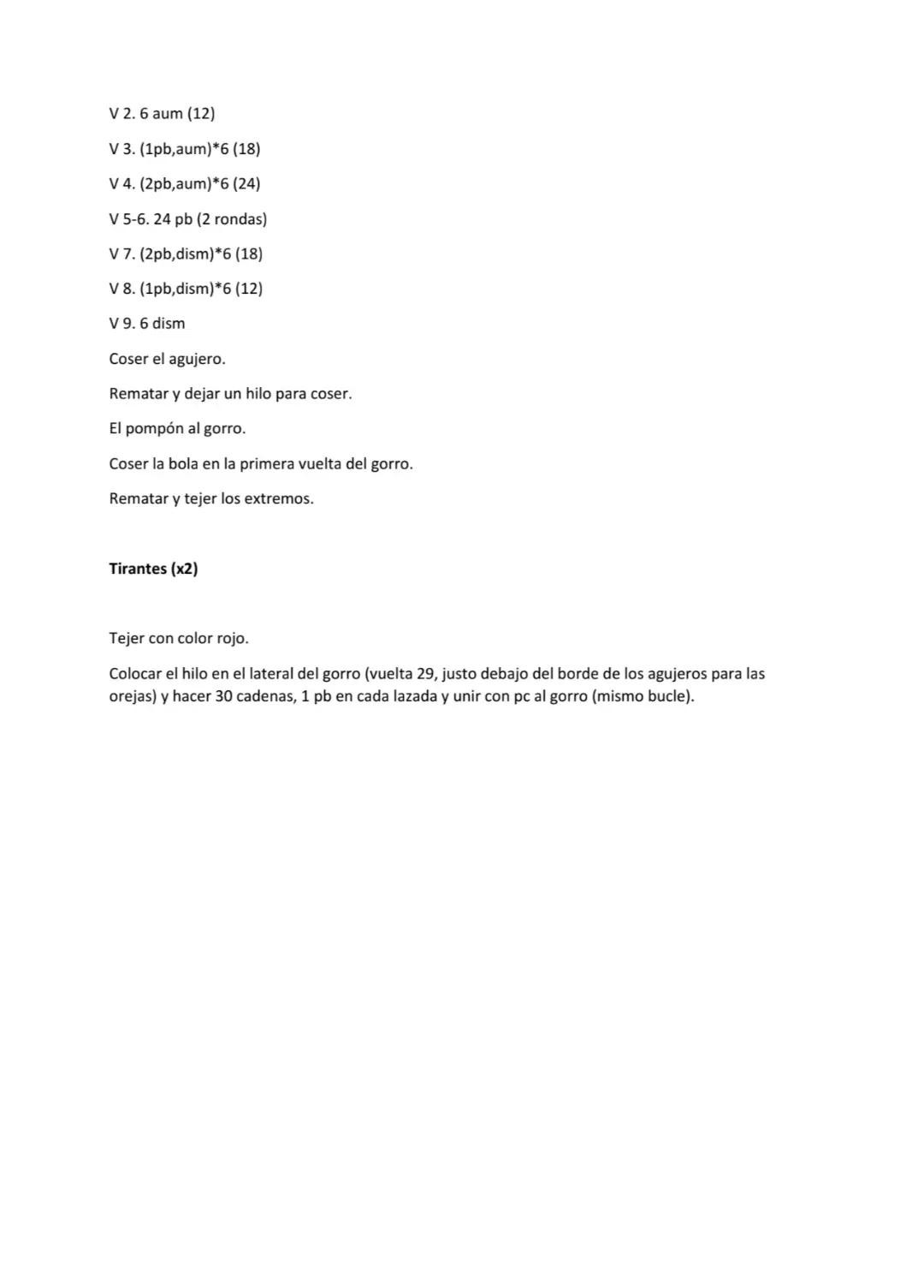 Patrón Gratis Oso Panda Amigurumi con Sombrero de Navidad