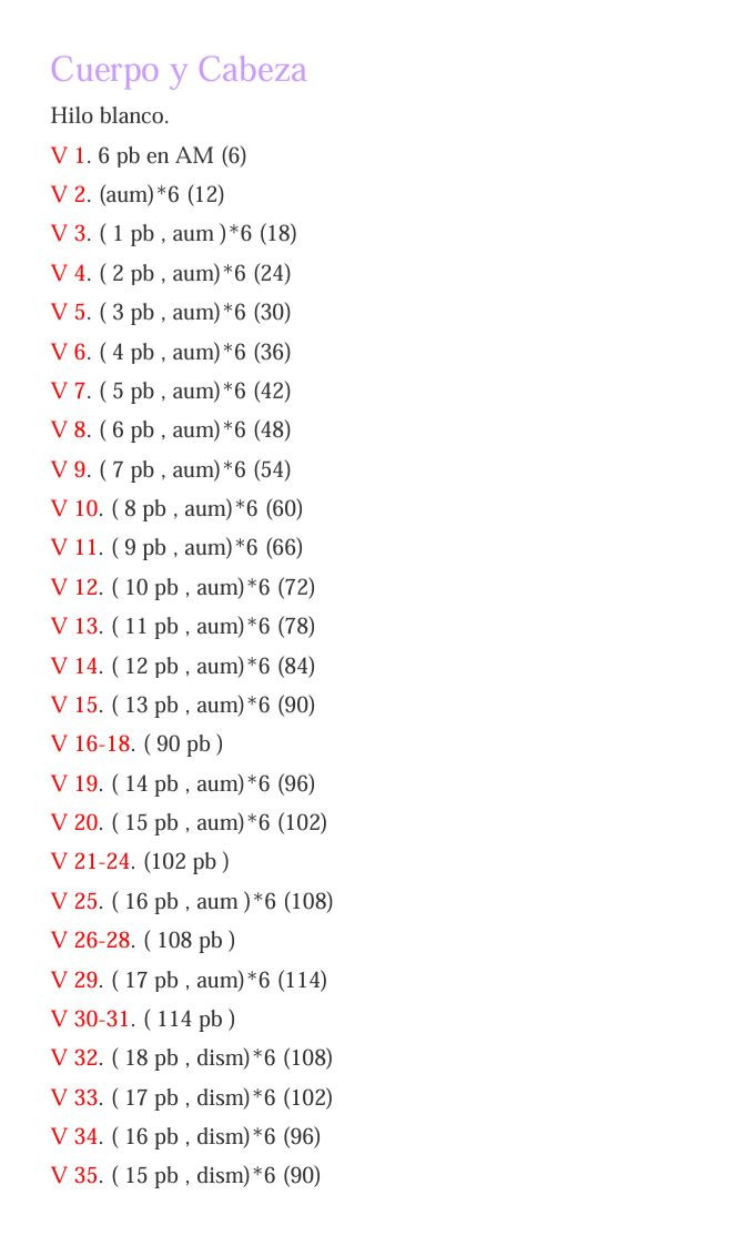 Patrón Gratis Paso a Paso de Pollo Amigurumi Blanco