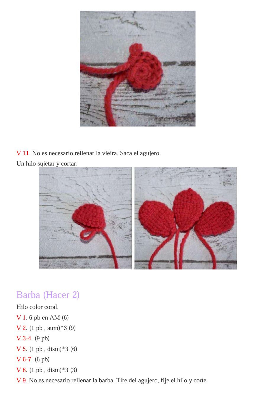 Patrón Gratis Paso a Paso de Pollo Amigurumi Blanco