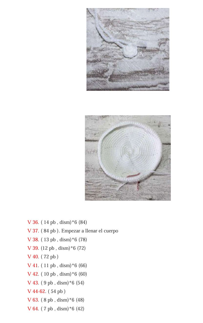 Patrón Gratis Paso a Paso de Pollo Amigurumi Blanco