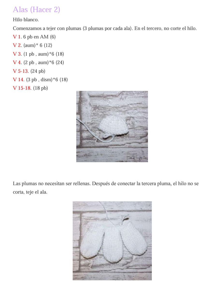 Patrón Gratis Paso a Paso de Pollo Amigurumi Blanco