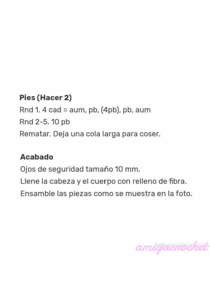 Patrón Gratis Patito Amigurumi Crochet