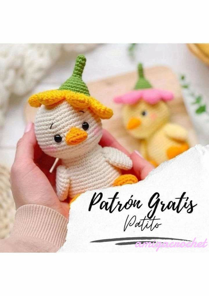 Patrón Gratis Patito Amigurumi Crochet