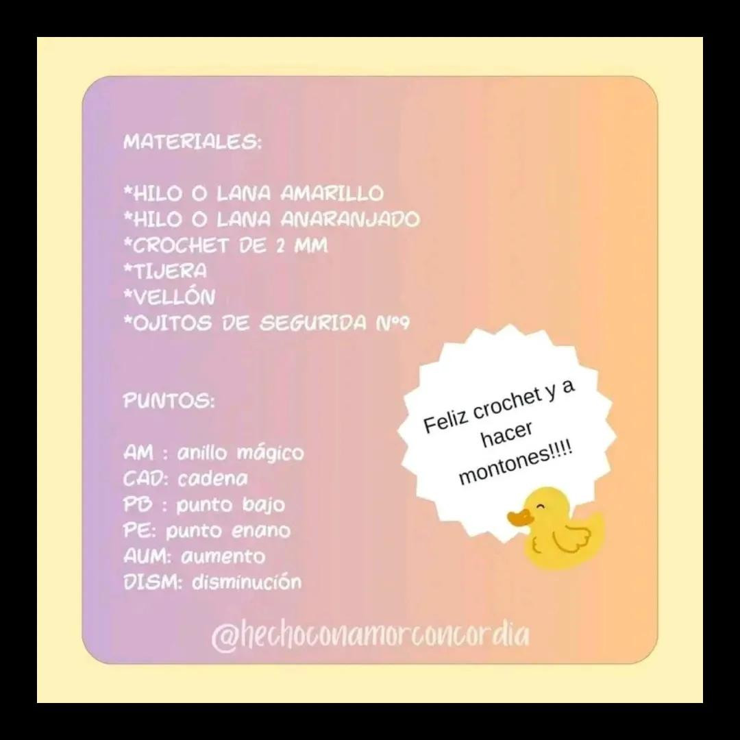 Patrón Gratis Patito Kawaii Amarillo de Madera