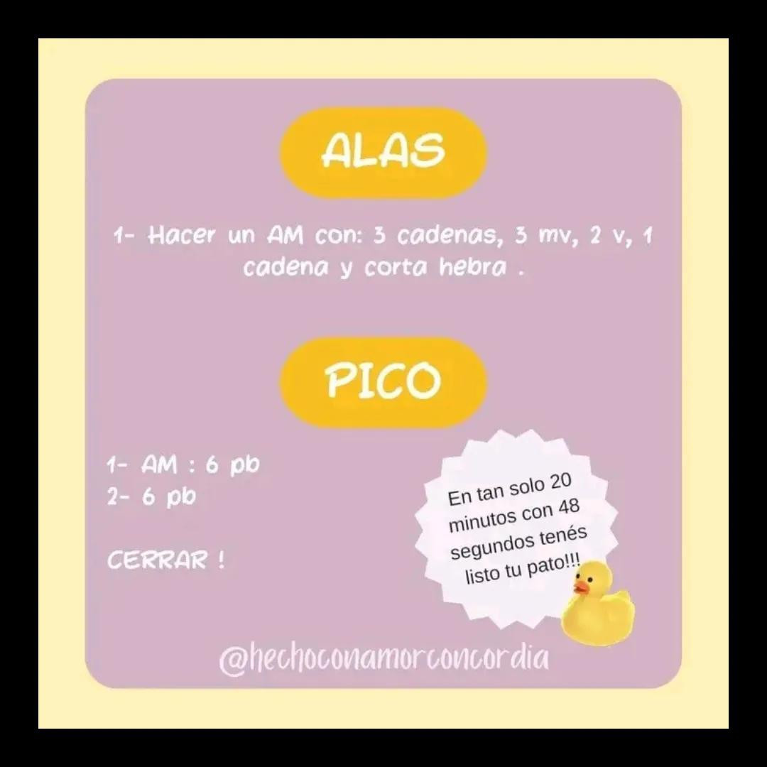 Patrón Gratis Patito Kawaii Amarillo de Madera