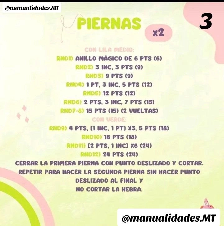 Patrón Gratis Patricio Amigurumi: Tutorial Paso a Paso