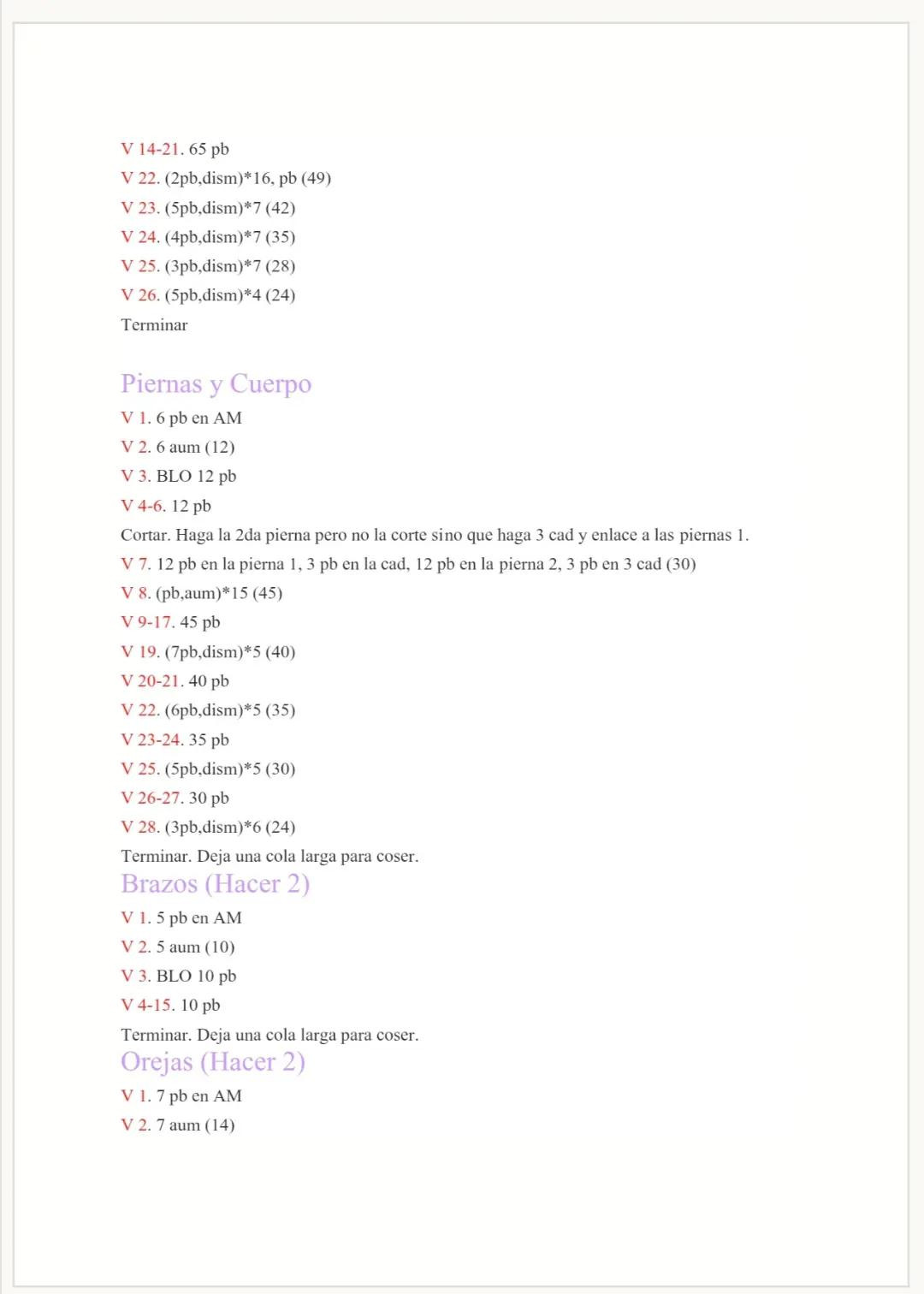 Patrón Gratis PDF Oso Tortuga Amigurumi