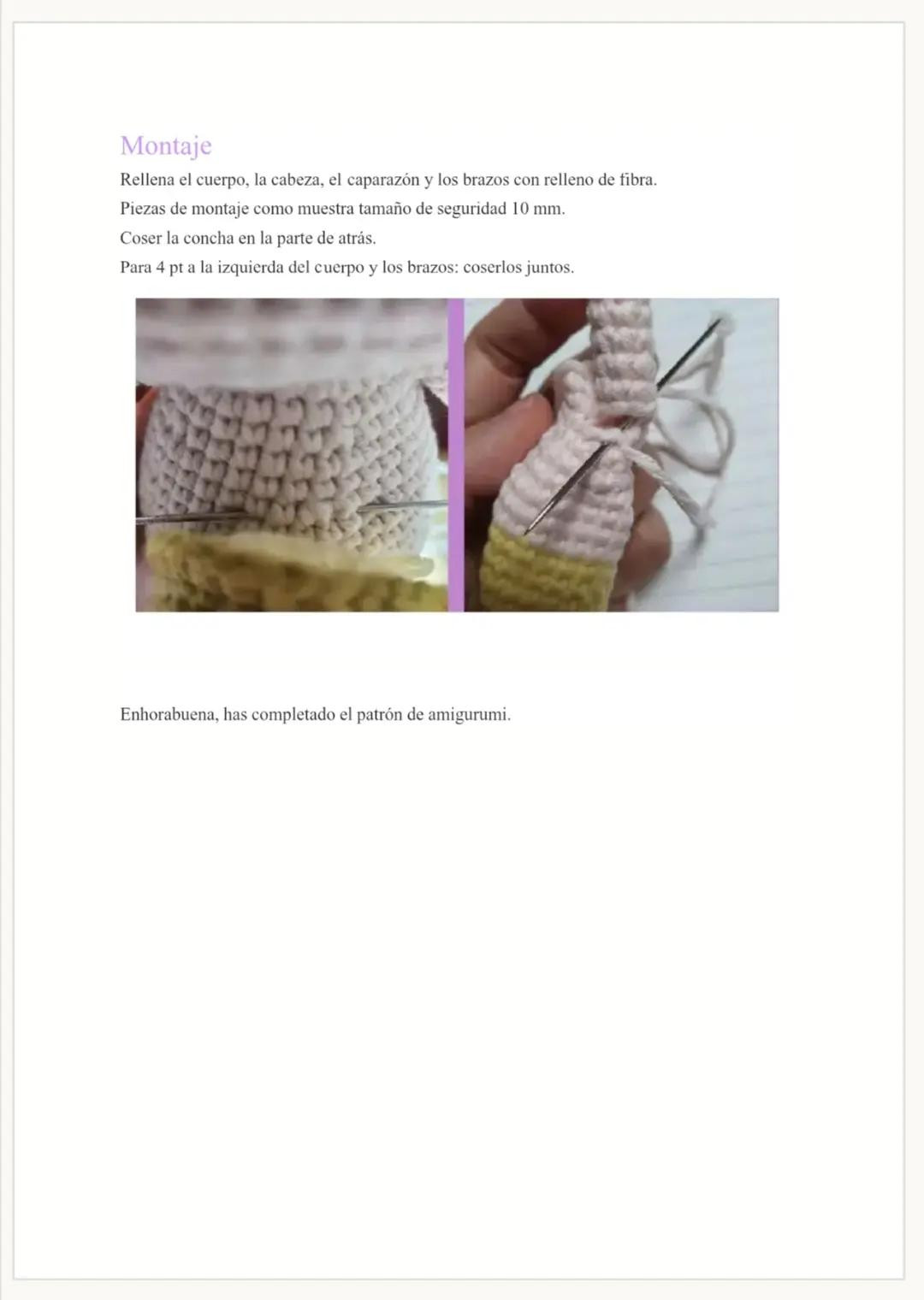 Patrón Gratis PDF Oso Tortuga Amigurumi