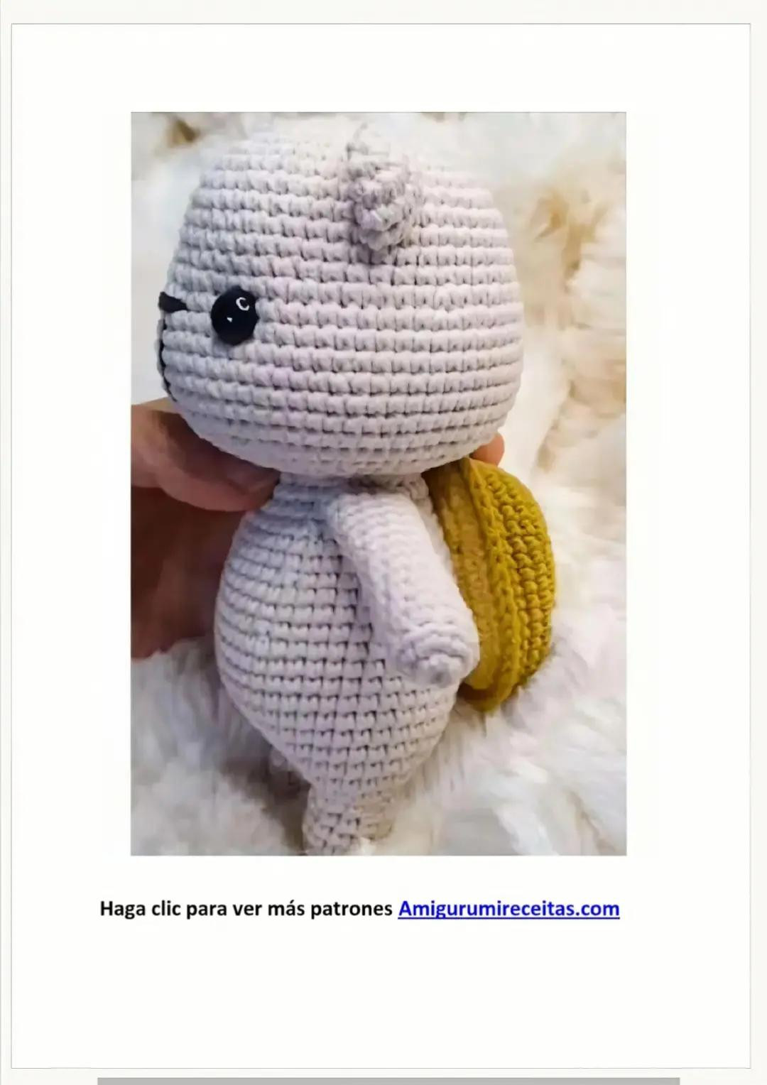 Patrón Gratis PDF Oso Tortuga Amigurumi