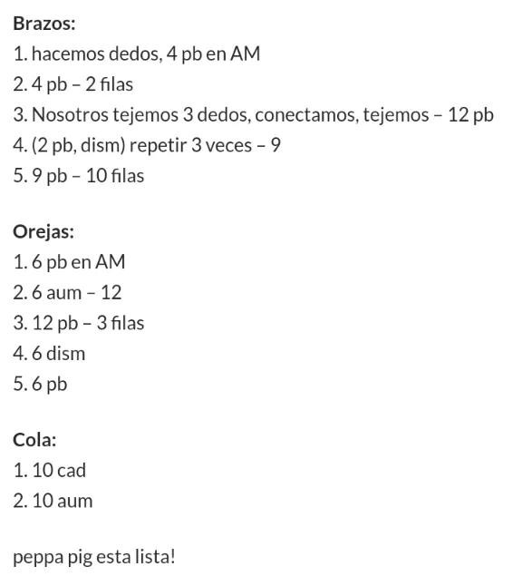 Patrón Gratis: Peppa Pig Amigurumi Tejido a Crochet