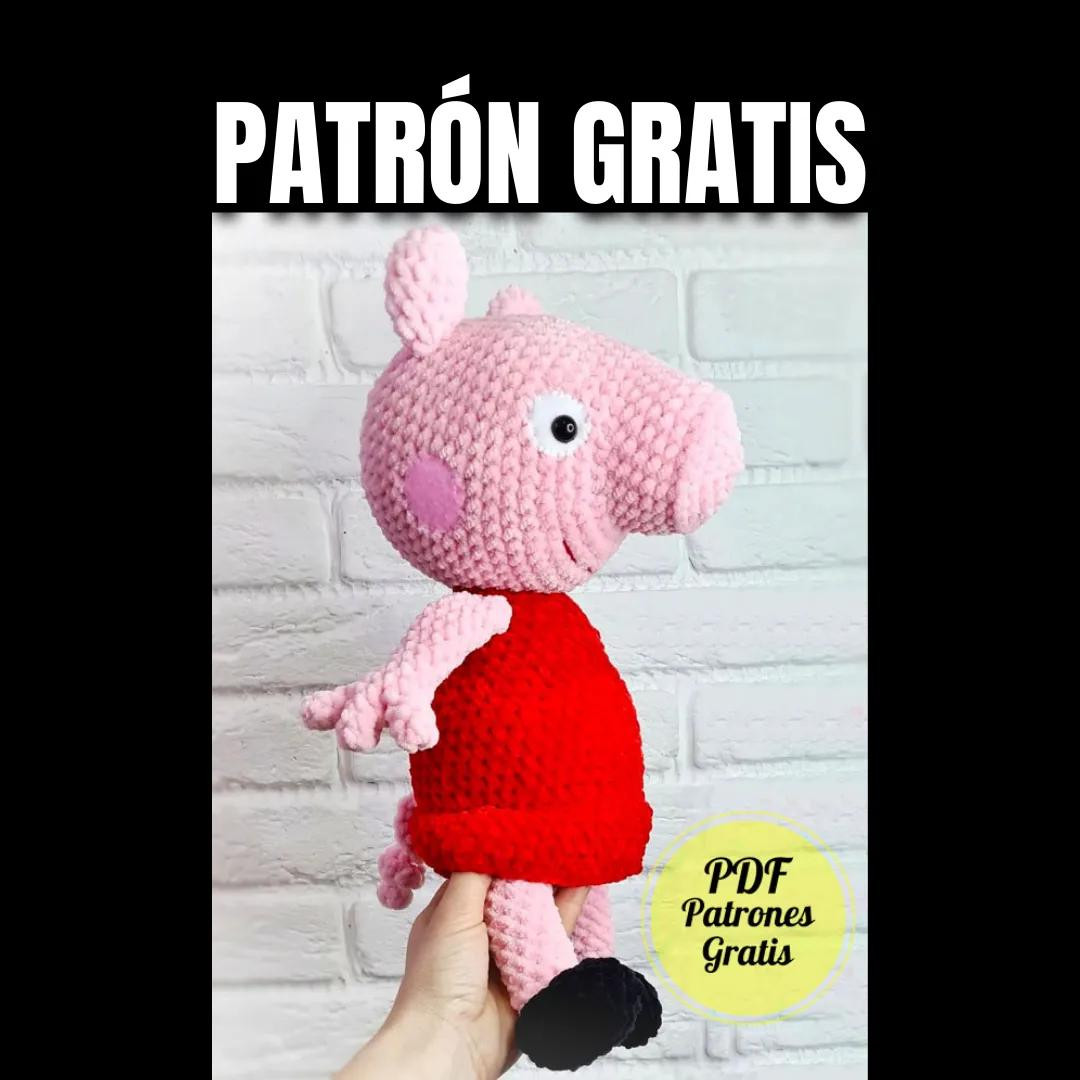 Patrón Gratis: Peppa Pig Amigurumi Tejido a Crochet