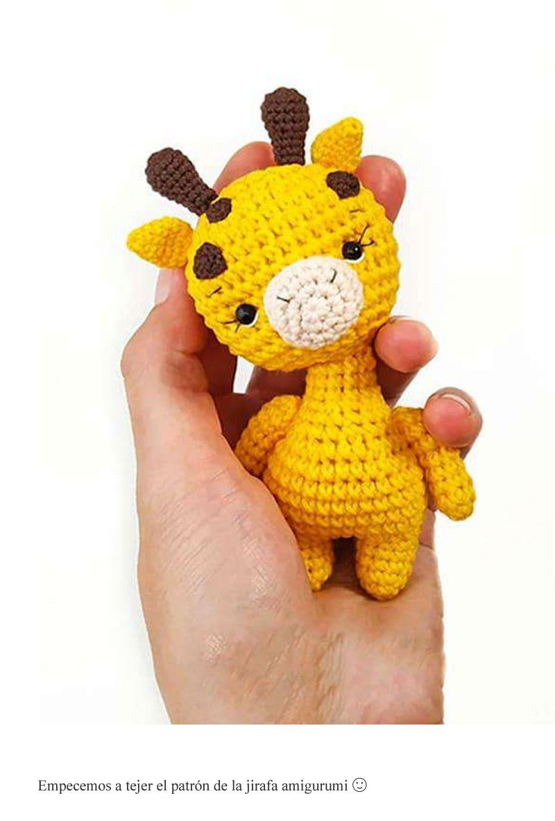 Patron Gratis Pequeña Jirafa Amigurumi Amarilla
