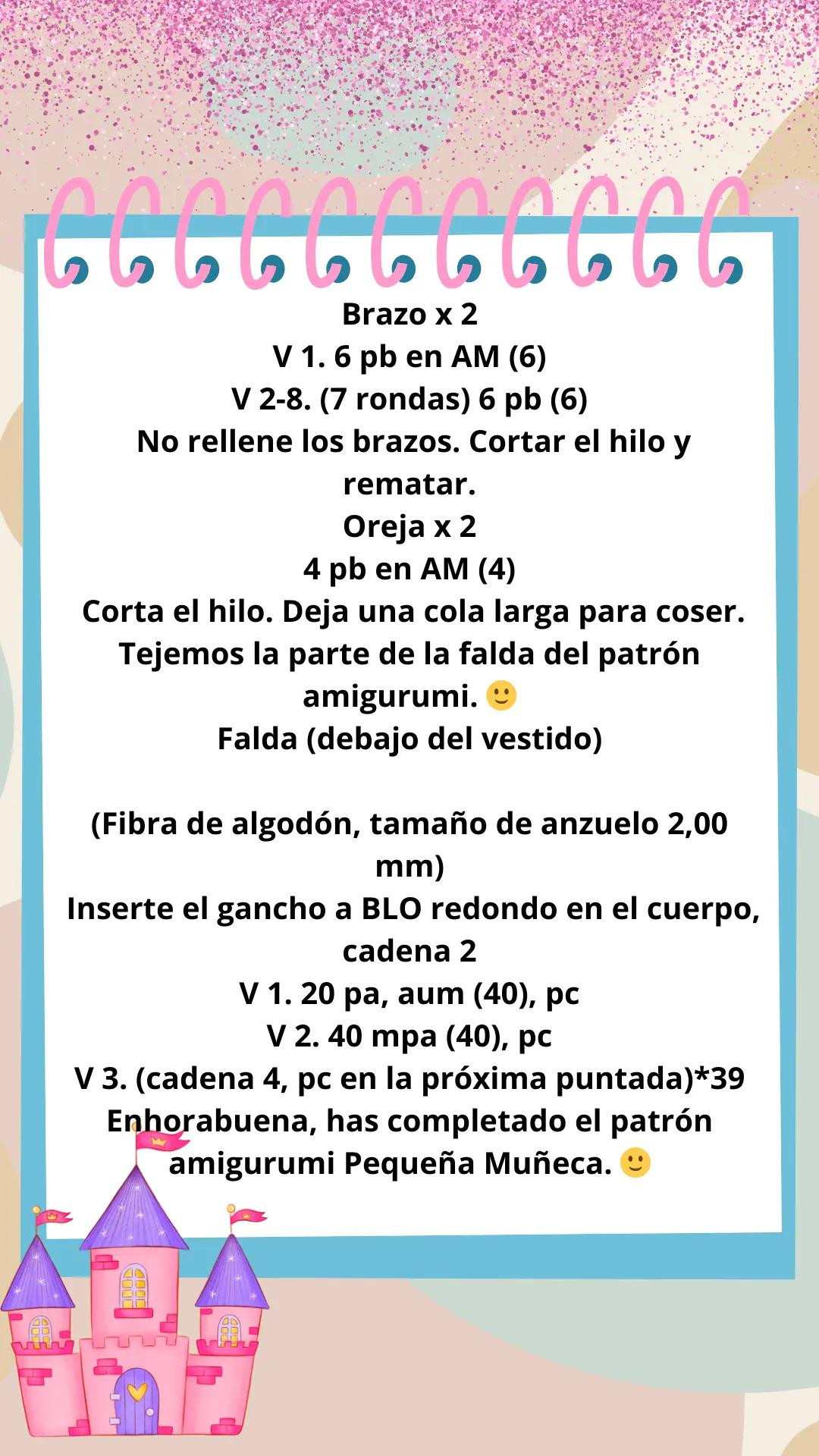 Patrón Gratis Pequeña Muñeca Amigurumi con Vestido Negro y Nudo Rojo