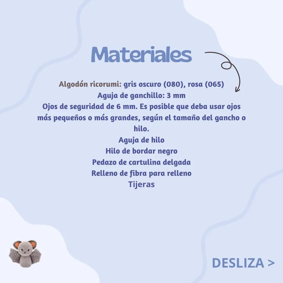 Patrón Gratis Pequeño Murciélago Amigurumi Gris