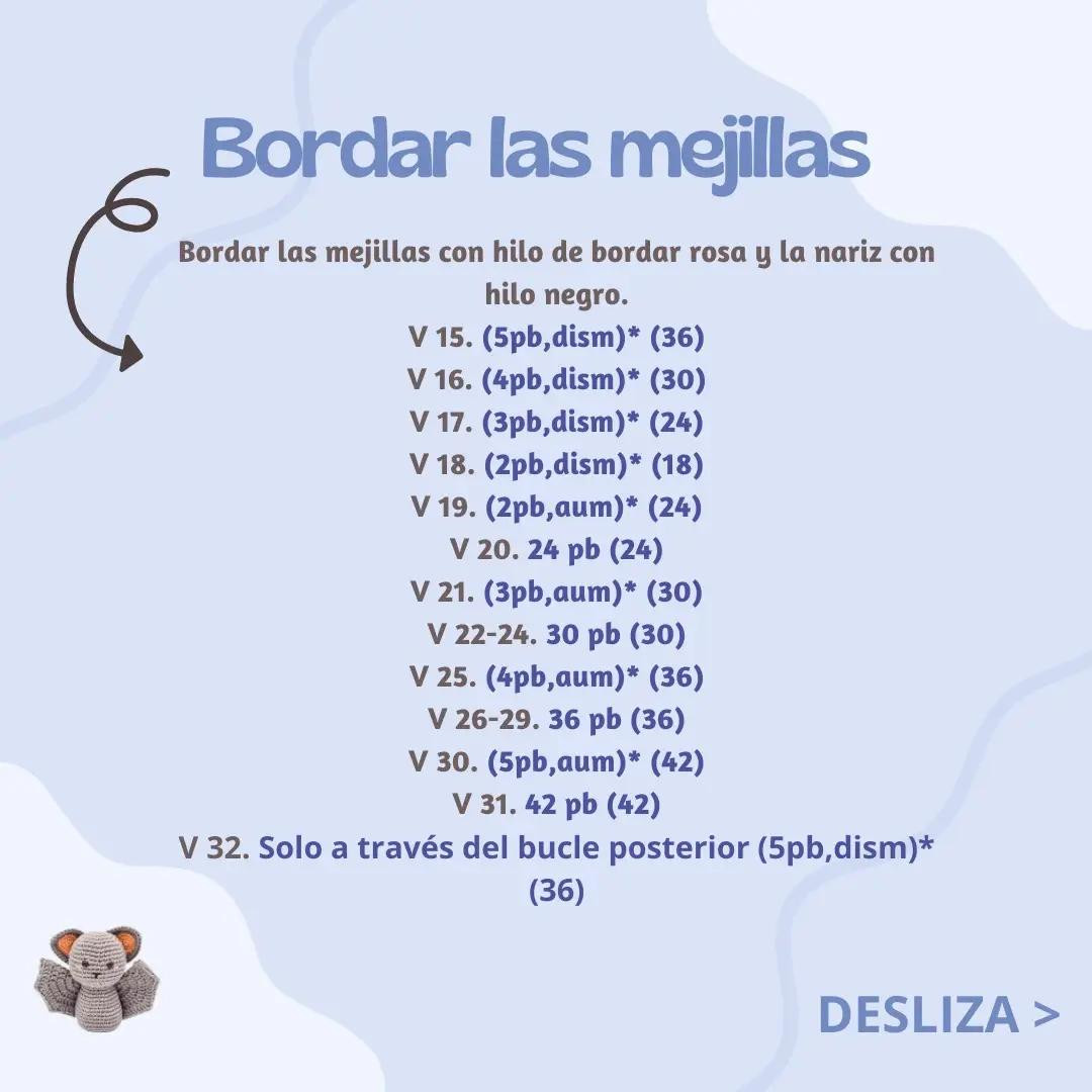 Patrón Gratis Pequeño Murciélago Amigurumi Gris