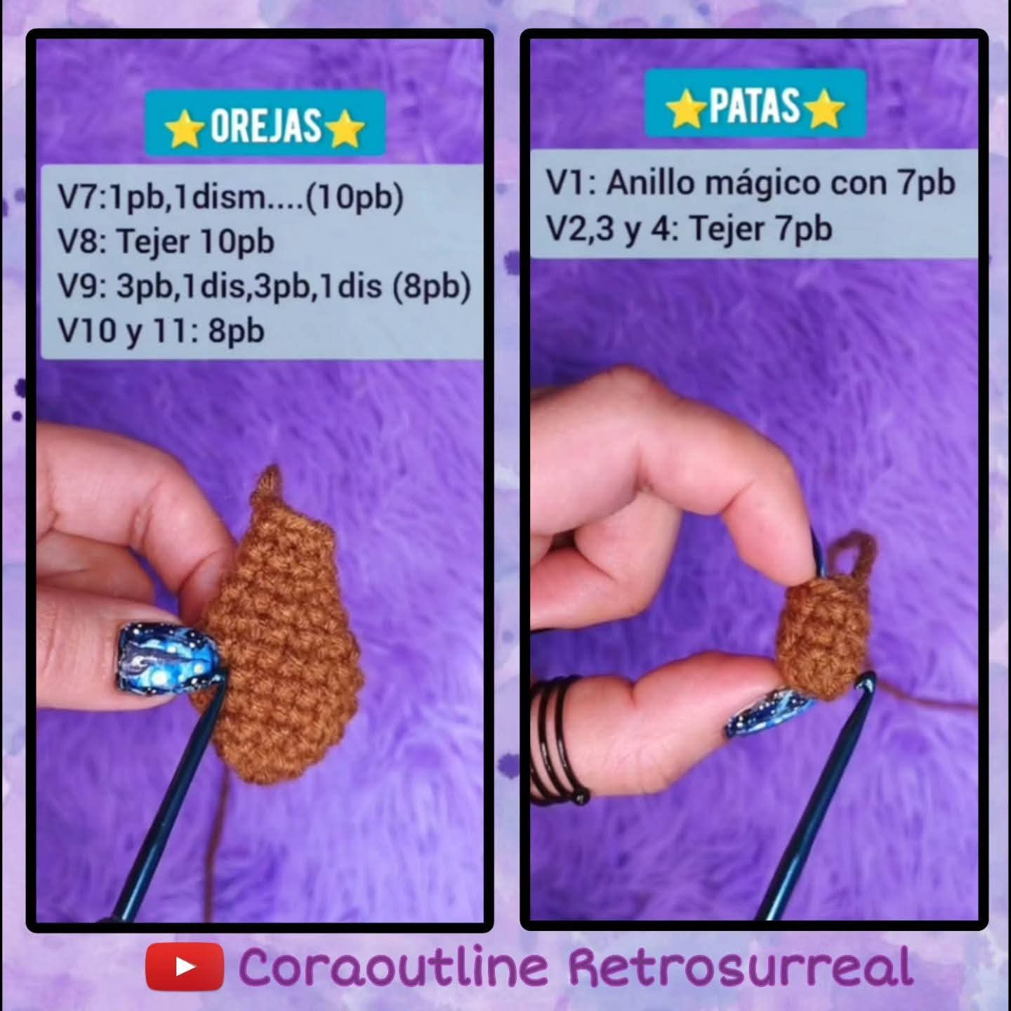 Patrón Gratis Perro Salchicha Amigurumi