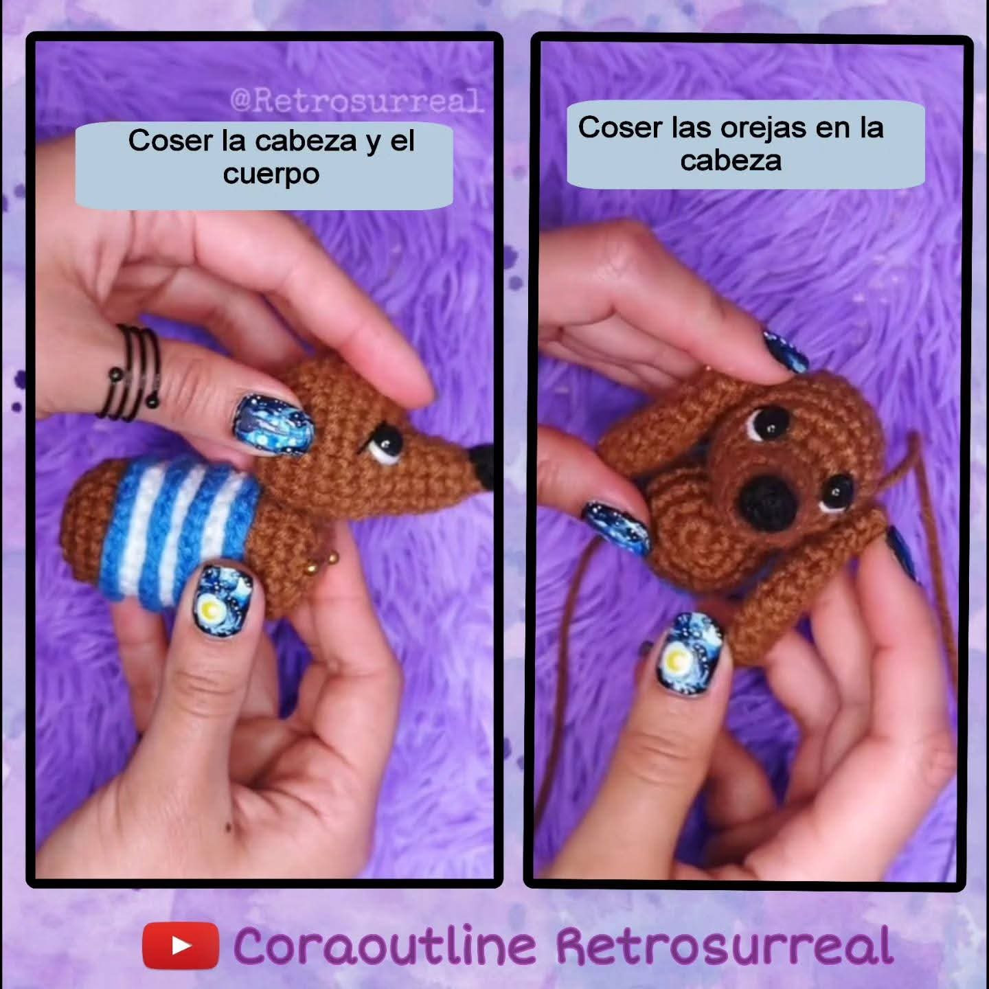 Patrón Gratis Perro Salchicha Amigurumi