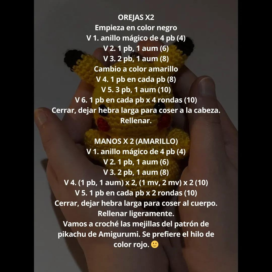 Patrón Gratis Pikachu Amigurumi Crochet: Guía Paso a Paso