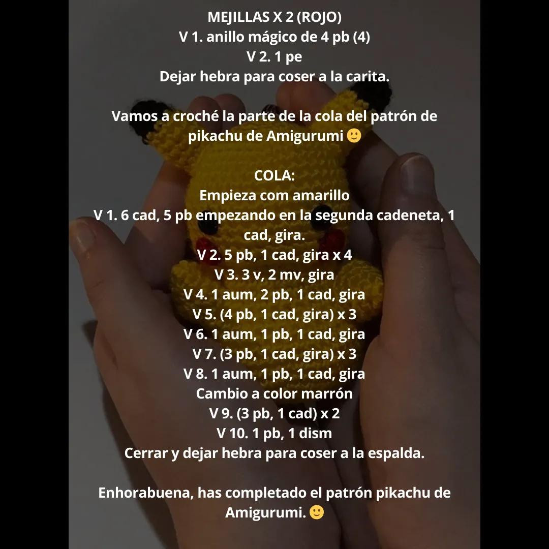 Patrón Gratis Pikachu Amigurumi Crochet: Guía Paso a Paso