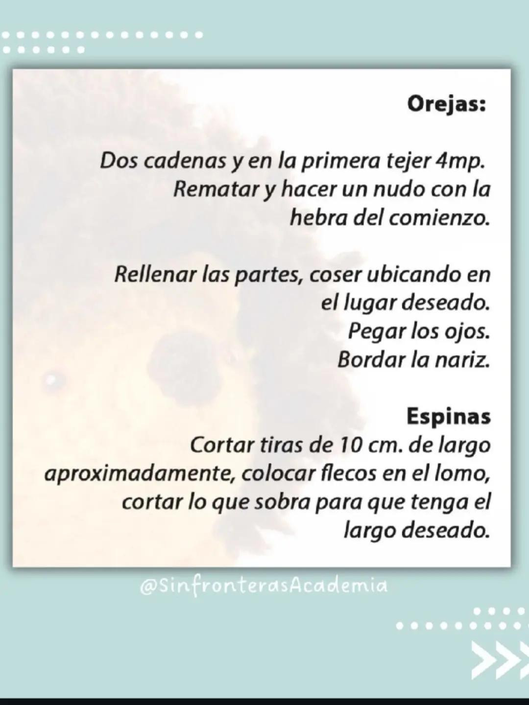 Patrón Gratis Puercespín Amigurumi: Paso a Paso Nivel Intermedio