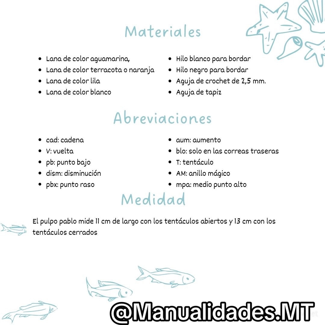 Patrón Gratis Pulpo Pablo: Amigurumi Místico con Tentáculos y Ojos Grandes