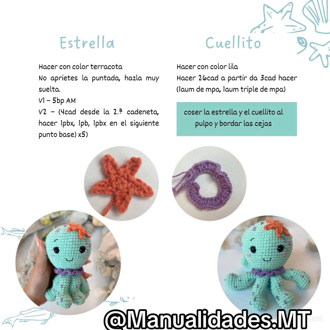 Patrón Gratis Pulpo Pablo: Amigurumi Místico con Tentáculos y Ojos Grandes