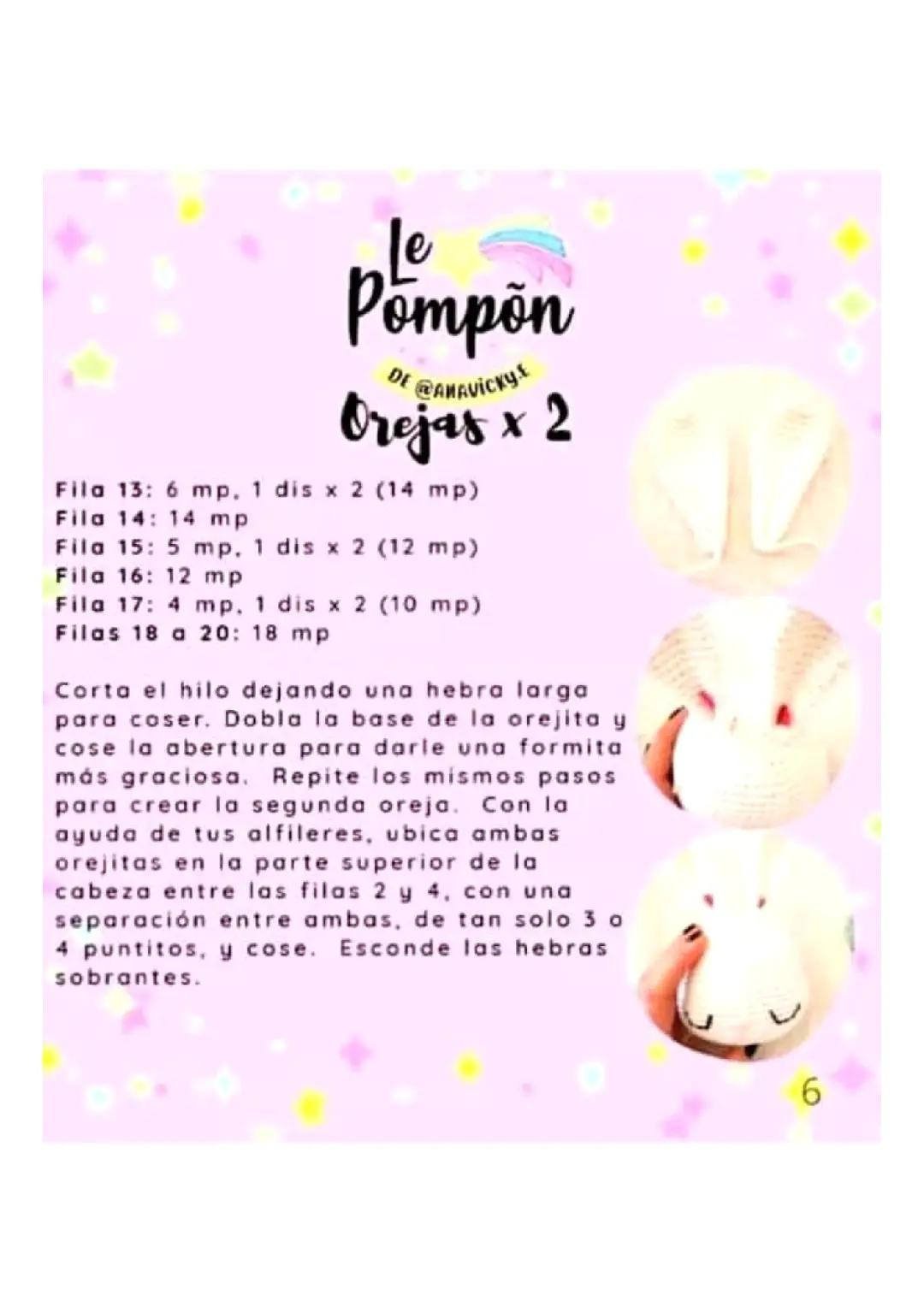 Patrón Gratis Sakura Conejito: Amigurumi Bún Trắng Hoa Anh Đào