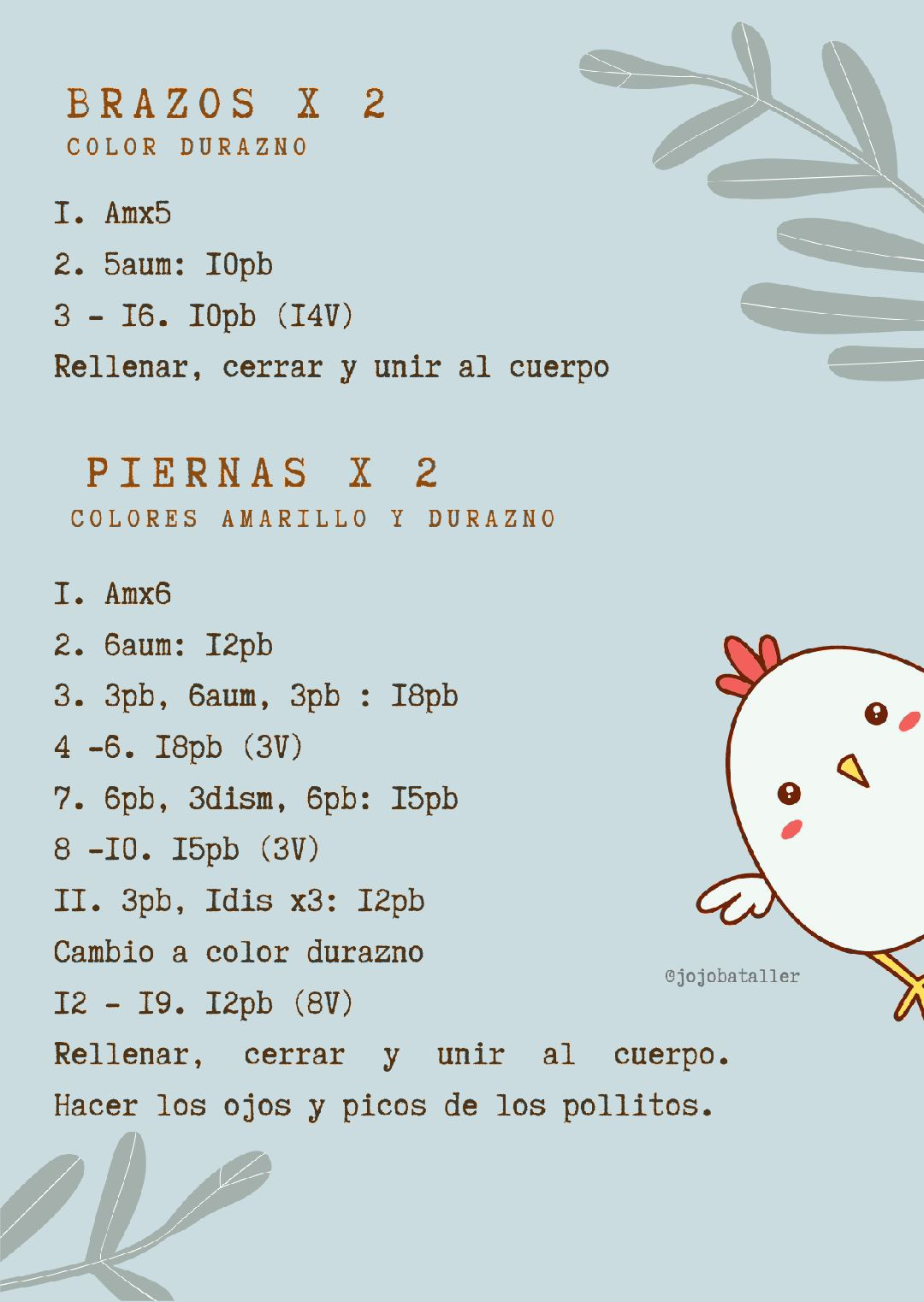 Patrón Gratis Salvador - Búp bê Amigurumi chủ đề gà con màu vàng