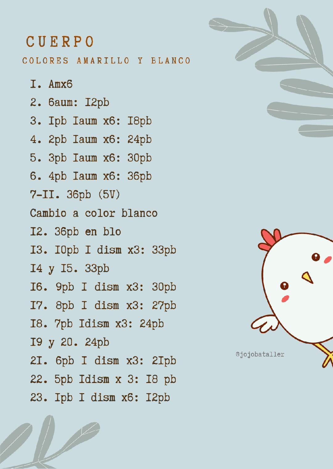 Patrón Gratis Salvador - Búp bê Amigurumi chủ đề gà con màu vàng