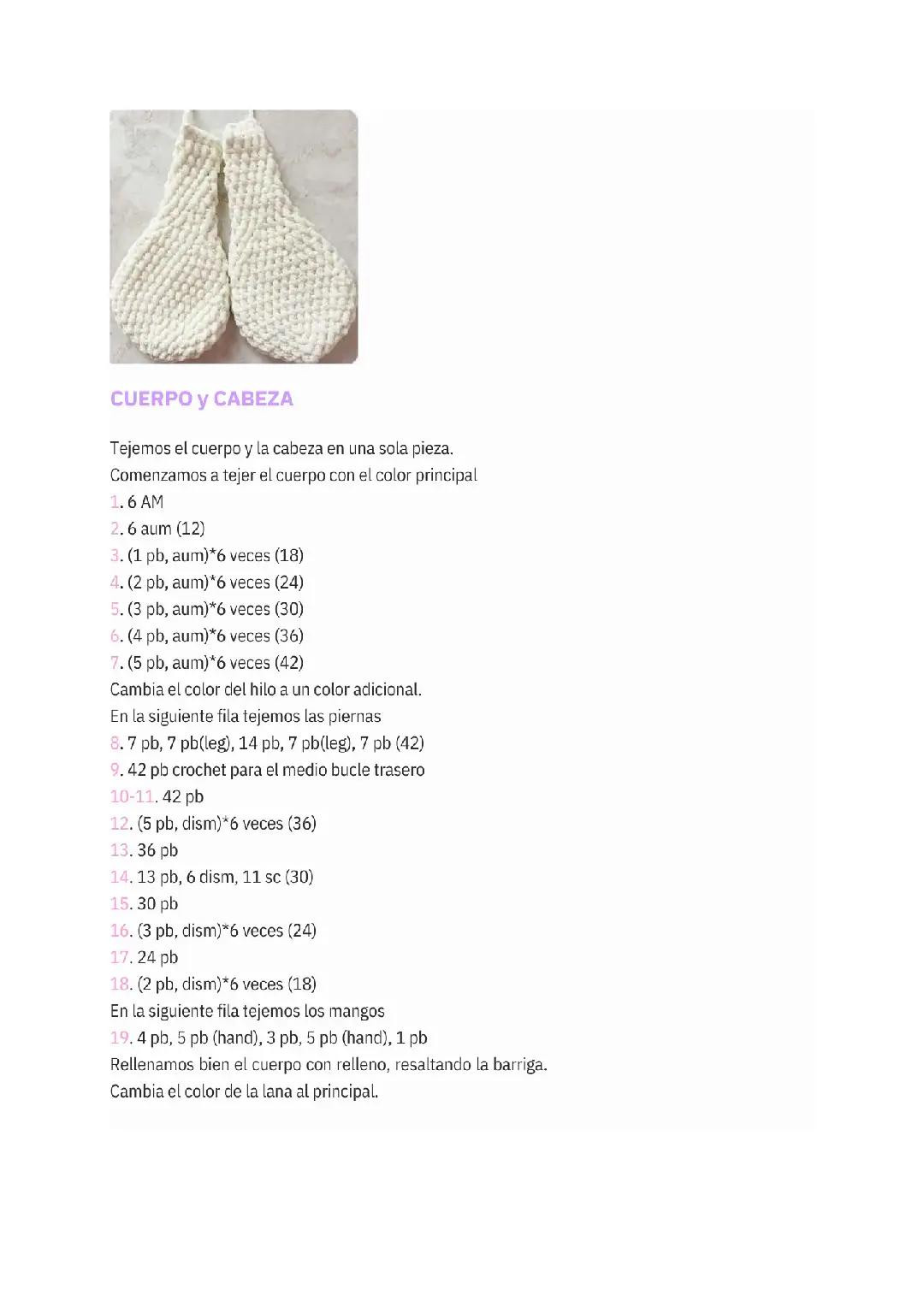 Patrón Gratis Sophie Conejo de peluche Amigurumi