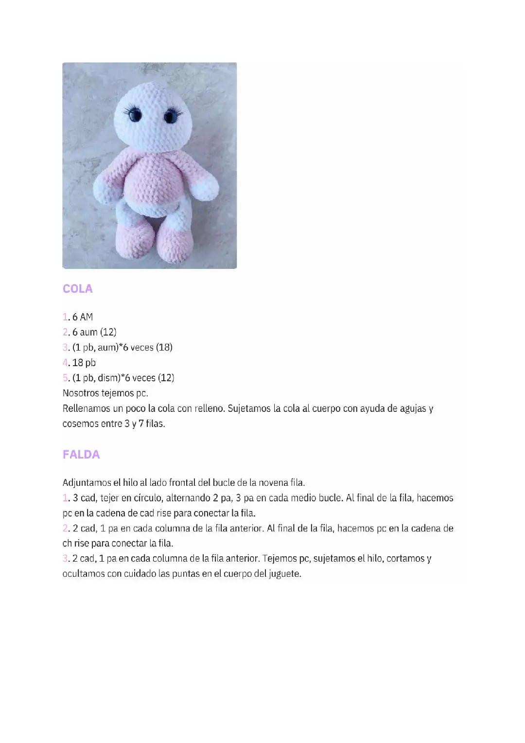 Patrón Gratis Sophie Conejo de peluche Amigurumi