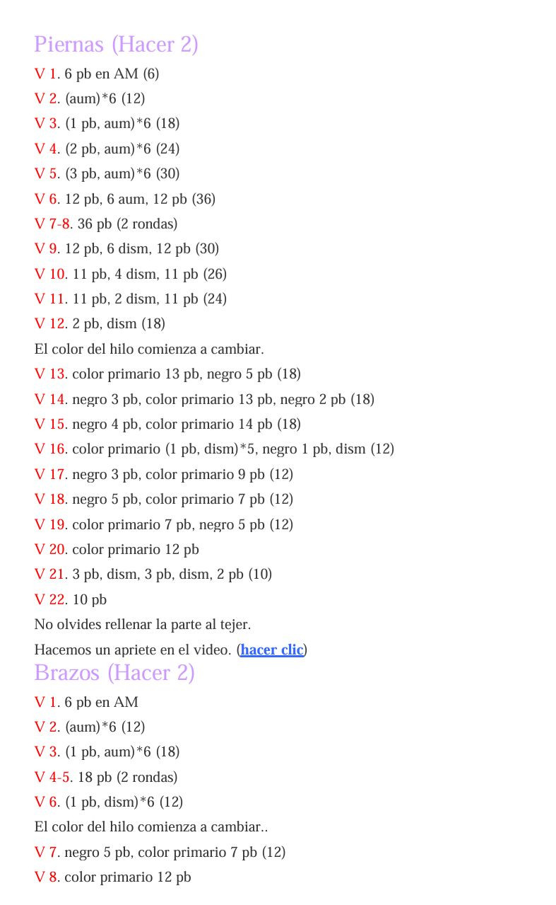 Patrón Gratis Tigre de Peluche Amigurumi Fácil