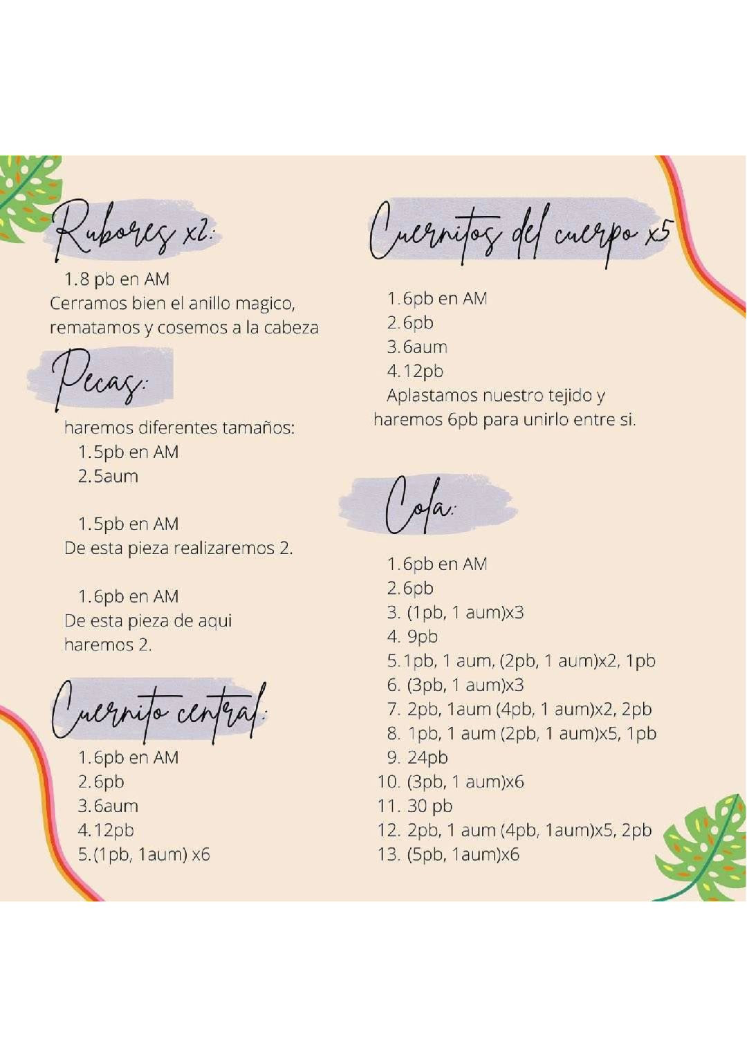 Patrón Gratis Tonito el pequeño dinosaurio