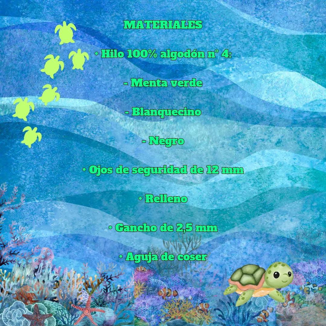 Patron gratis tortuga marina amigurumi crochet
