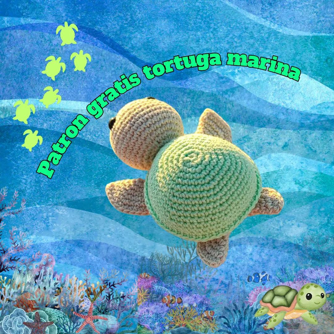 Patron gratis tortuga marina amigurumi crochet