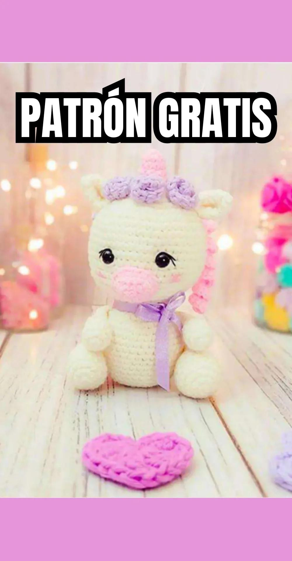Patron Gratis Unicornio Amigurumi Tejido a Crochet
