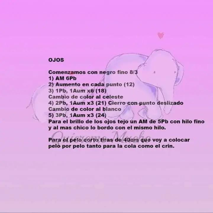 Patrón gratis Unicornio Quiereme mucho