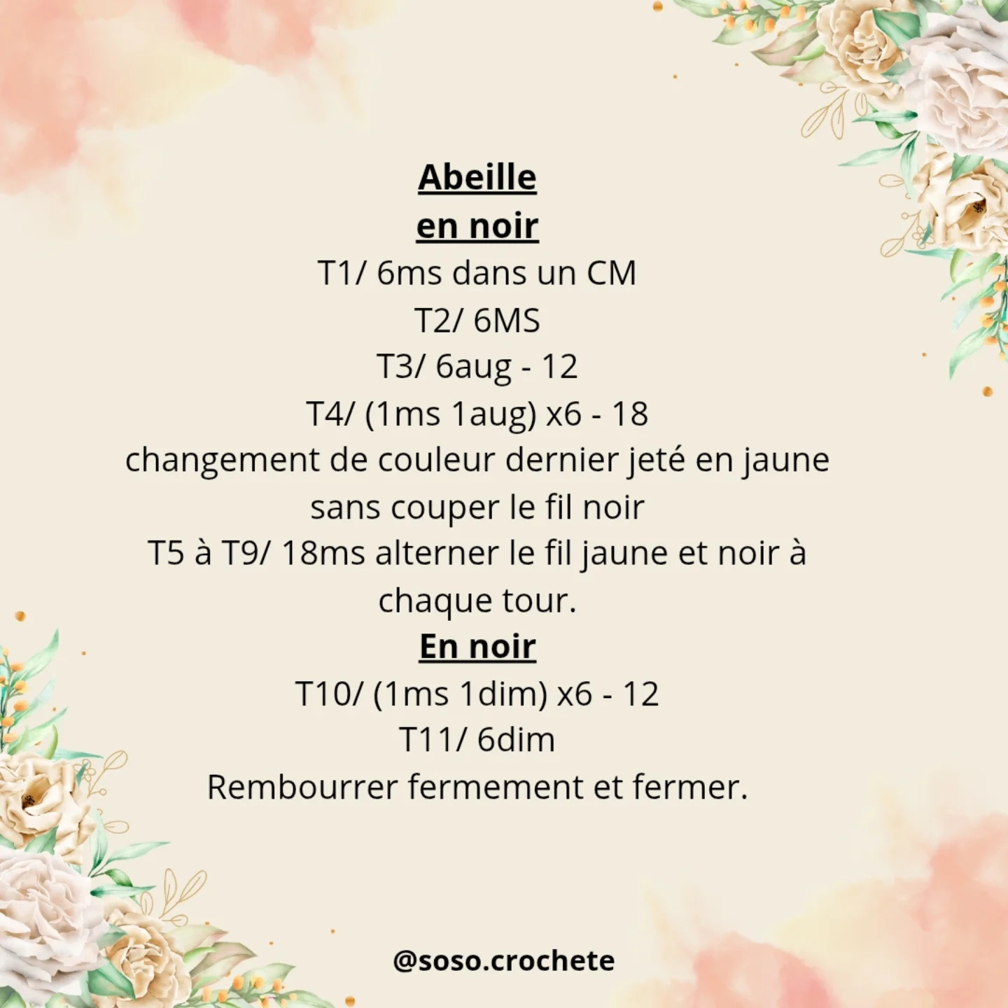 Patron gratuit : Fleur de jardin et coccinelle en crochet